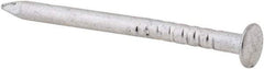 Made in USA - 2D, 15 Gauge, 1" OAL Common Nails - Smooth Shank, Aluminum - Industrial Tool & Supply