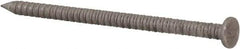 Made in USA - 8D, 10 Gauge, 2-1/2" OAL Common Nails - Ring Shank, 18-8 Stainless Steel - Industrial Tool & Supply