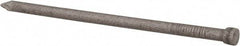 Made in USA - 8D, 12 Gauge, 2-1/2" OAL Finishing Nails - Smooth Shank, 18-8 Stainless Steel - Industrial Tool & Supply