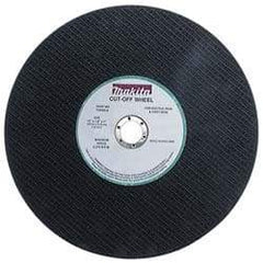 Makita - 14" Cutoff Wheel - 1/8" Thick, 1" Arbor, 5,000 Max RPM, Use with Gas Powered Saws - Industrial Tool & Supply