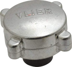 Vlier - 3/8-16 Aluminum Thumb Screw - 2" Head Diam x 13/16" Head Height - Industrial Tool & Supply