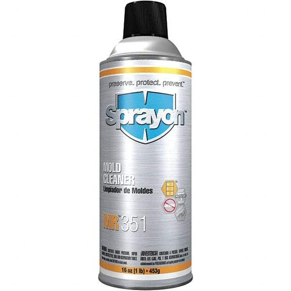 Sprayon - 16 Ounce Aerosol Can, Clear, Mold Cleaner - Industrial Tool & Supply