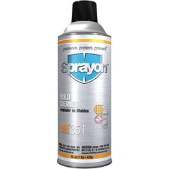 Sprayon - 16 Ounce Aerosol Can, Clear, Mold Cleaner - Industrial Tool & Supply