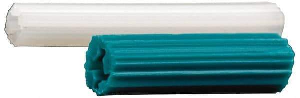 Value Collection - 1/8" Diam, 1/8" Drill, 1" OAL, Plug Concrete Anchor - Plastic - Industrial Tool & Supply