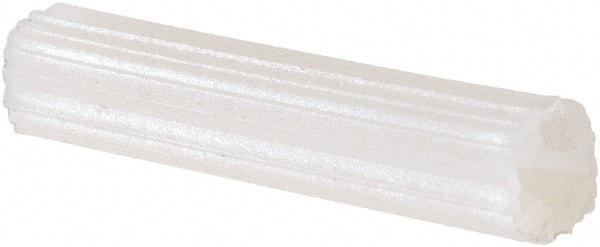 Value Collection - 3/16" Diam, 3/16" Drill, 1" OAL, Plug Concrete Anchor - Plastic - Industrial Tool & Supply