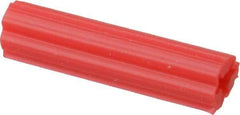 Value Collection - 15/64" Diam, 15/64" Drill, 1" OAL, Plug Concrete Anchor - Plastic - Industrial Tool & Supply