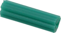 Value Collection - 1/4" Diam, 1/4" Drill, 1" OAL, Plug Concrete Anchor - Plastic - Industrial Tool & Supply