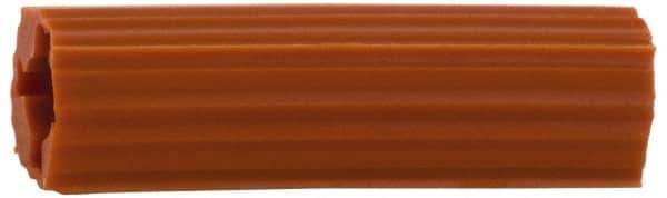 Value Collection - 5/8" Diam, 5/8" Drill, 2-1/2" OAL, 1" Min Embedment Plug Concrete Anchor - Plastic - Industrial Tool & Supply