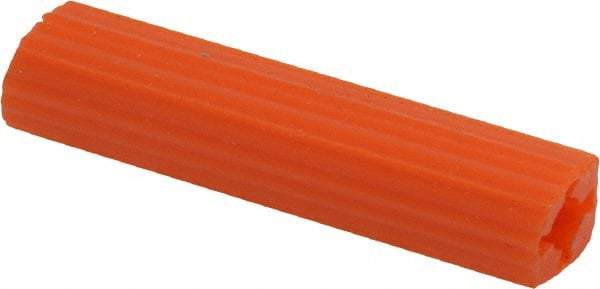Value Collection - 3/8" Diam, 3/8" Drill, 2" OAL, 1-1/8" Min Embedment Plug Concrete Anchor - Plastic - Industrial Tool & Supply