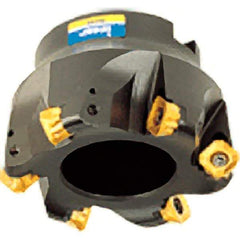 Iscar - 50mm Cut Diam, 22mm Arbor Hole, 8.7mm Max Depth of Cut, Indexable Chamfer & Angle Face Mill - 5 Inserts, O/S45MT\xB6R/S90MT\xB6R90CW Insert, Right Hand Cut, 5 Flutes, Series ChamMill - Industrial Tool & Supply