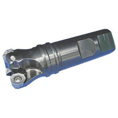 Iscar - 40mm Cut Diam, 32mm Shank Diam, 105mm OAL, Indexable Square Shoulder End Mill - Weldon Shank, Series ChamMill - Industrial Tool & Supply