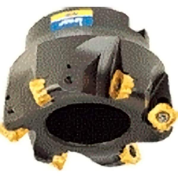 Iscar - 78.8, 79.4, 8, 80.7, 81.8mm Cut Diam, 27mm Arbor Hole, 6mm Max Depth of Cut, Indexable Chamfer & Angle Face Mill - 6 Inserts, O/S45MT\xB6R/S90MT\xB6R90CW Insert, Right Hand Cut, 6 Flutes, Series ChamMill - Industrial Tool & Supply