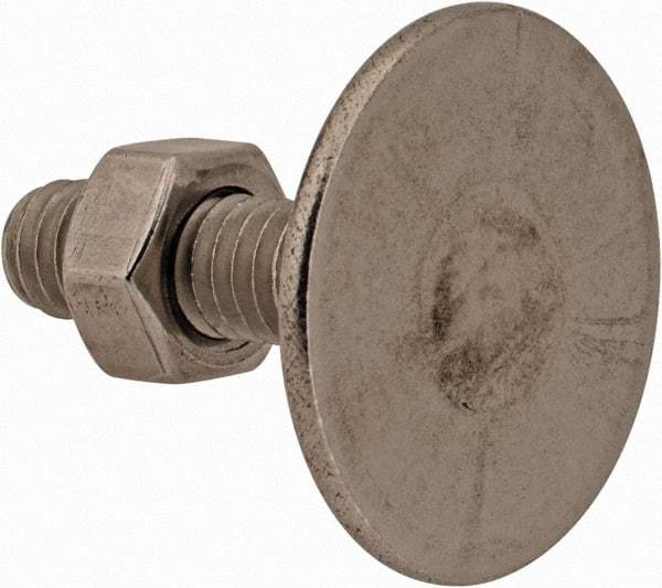 Value Collection - 5/16-18, 1-1/4" OAL, 1-3/16" Head Diam, Stainless Steel Elevator Bolt - Flat Head, UNC Thread, Grade 18-8 - Industrial Tool & Supply