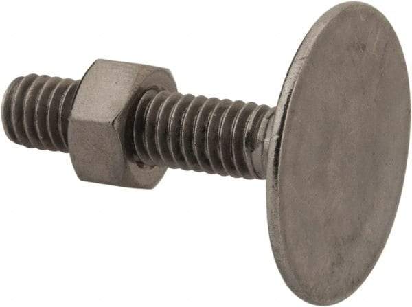 Value Collection - 5/16-18, 1-1/2" OAL, 1-3/16" Head Diam, Stainless Steel Elevator Bolt - Flat Head, UNC Thread, Grade 18-8 - Industrial Tool & Supply