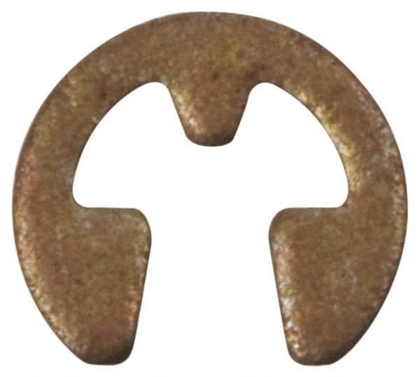 Rotor Clip - 5/8" Groove Diam, 3/4" Shaft Diam, Phosphate Steel, E Style External Retaining Rings - 0.056" Groove Width, 0.062" Groove Depth, 0.05" Ring Thickness, Grade 1060-1090 - Industrial Tool & Supply
