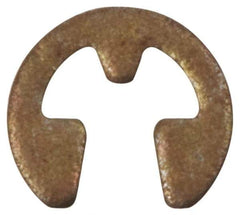 Rotor Clip - 0.079" Groove Diam, 7/64" Shaft Diam, Phosphate Steel, E Style External Retaining Rings - 0.02" Groove Width, 0.015" Groove Depth, 0.015" Ring Thickness, Grade 1060-1090 - Industrial Tool & Supply