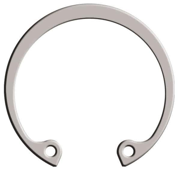 Rotor Clip - 0.042" Thick, Passivated Finish, Stainless Steel Snap Internal Retaining Ring - 0.046" Groove Width, 0.033" Groove Depth, 1.066" Groove Diam, Grade 15-7 Grade 632 - Industrial Tool & Supply