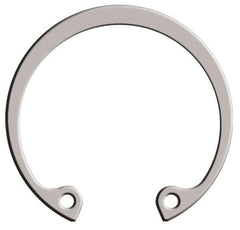 Rotor Clip - 0.062" Thick, Passivated Finish, Stainless Steel Snap Internal Retaining Ring - 0.068" Groove Width, 0.05" Groove Depth, 1.725" Groove Diam, Grade 15-7 Grade 632 - Industrial Tool & Supply