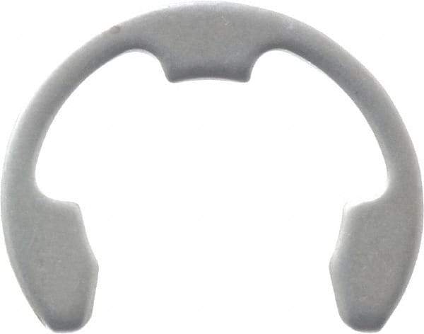 Rotor Clip - 5/8" Groove Diam, 3/4" Shaft Diam, Stainless Steel, E Style External Retaining Rings - 0.056" Groove Width, 0.062" Groove Depth, 0.05" Ring Thickness, Grade 15-7 Grade 632 - Industrial Tool & Supply