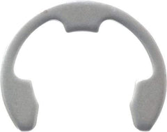 Rotor Clip - 5/8" Groove Diam, 3/4" Shaft Diam, Stainless Steel, E Style External Retaining Rings - 0.056" Groove Width, 0.062" Groove Depth, 0.05" Ring Thickness, Grade 15-7 Grade 632 - Industrial Tool & Supply