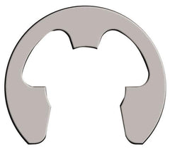 Rotor Clip - 1.079" Groove Diam, 1-3/16" Shaft Diam, Stainless Steel, E Style External Retaining Rings - 0.068" Groove Width, 0.054" Groove Depth, 0.062" Ring Thickness, Grade 15-7 Grade 632 - Industrial Tool & Supply