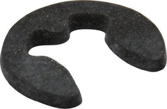 Rotor Clip - 1.9mm Groove Diam, 2.5 to 3mm Shaft Diam, Phosphate & Oil Steel, E Style External Retaining Rings - 0.54mm Groove Width, 0.5mm Ring Thickness, Grade 1060-1090 - Industrial Tool & Supply