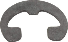 Rotor Clip - 1/4" Groove Diam, 5/16" Shaft Diam, Phosphate Steel, Reinforced E Style External Retaining Rings - 0.029" Groove Width, 0.031" Groove Depth, 0.025" Ring Thickness, Grade 1060-1090 - Industrial Tool & Supply