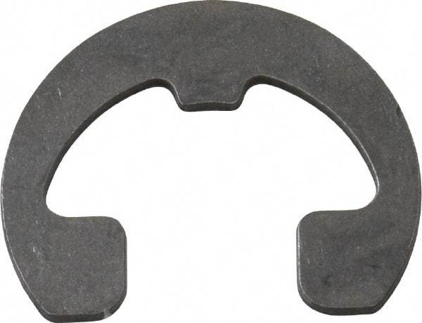 Rotor Clip - 0.343" Groove Diam, 7/16" Shaft Diam, Phosphate Steel, Reinforced E Style External Retaining Rings - 0.04" Groove Width, 0.047" Groove Depth, 0.035" Ring Thickness, Grade 1060-1090 - Industrial Tool & Supply