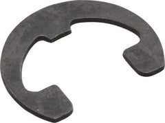 Rotor Clip - 7/16" Groove Diam, 9/16" Shaft Diam, Phosphate Steel, Reinforced E Style External Retaining Rings - 0.046" Groove Width, 0.062" Groove Depth, 0.042" Ring Thickness, Grade 1060-1090 - Industrial Tool & Supply
