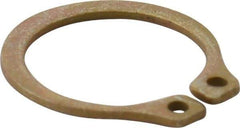 Rotor Clip - 0.412" Groove Diam, 7/16" Shaft Diam, Zinc Yellow Dichromate Steel, Snap External Retaining Rings - 0.029" Groove Width, 0.013" Groove Depth, 0.025" Ring Thickness, Grade 1060-1090 - Industrial Tool & Supply