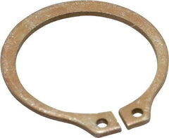 Rotor Clip - 0.762" Groove Diam, 13/16" Shaft Diam, Zinc Yellow Dichromate Steel, Snap External Retaining Rings - 0.046" Groove Width, 0.025" Groove Depth, 0.042" Ring Thickness, Grade 1060-1090 - Industrial Tool & Supply