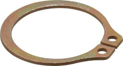 Rotor Clip - 0.882" Groove Diam, 15/16" Shaft Diam, Zinc Yellow Dichromate Steel, Snap External Retaining Rings - 0.046" Groove Width, 0.028" Groove Depth, 0.042" Ring Thickness, Grade 1060-1090 - Industrial Tool & Supply