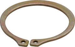 Rotor Clip - 1.232" Groove Diam, 1-5/16" Shaft Diam, Zinc Yellow Dichromate Steel, Snap External Retaining Rings - 0.056" Groove Width, 0.04" Groove Depth, 0.05" Ring Thickness, Grade 1060-1090 - Industrial Tool & Supply