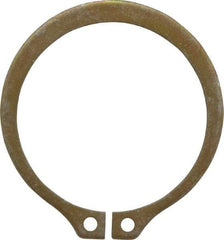 Rotor Clip - 1.291" Groove Diam, 1-3/8" Shaft Diam, Zinc Yellow Dichromate Steel, Snap External Retaining Rings - 0.056" Groove Width, 0.042" Groove Depth, 0.05" Ring Thickness, Grade 1060-1090 - Industrial Tool & Supply