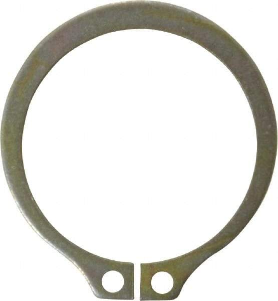Rotor Clip - 1.529" Groove Diam, 1-5/8" Shaft Diam, Zinc Yellow Dichromate Steel, Snap External Retaining Rings - 0.068" Groove Width, 0.048" Groove Depth, 0.062" Ring Thickness, Grade 1060-1090 - Industrial Tool & Supply