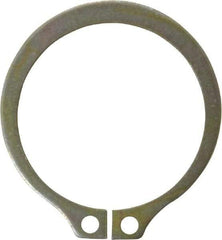Rotor Clip - 1.529" Groove Diam, 1-5/8" Shaft Diam, Zinc Yellow Dichromate Steel, Snap External Retaining Rings - 0.068" Groove Width, 0.048" Groove Depth, 0.062" Ring Thickness, Grade 1060-1090 - Industrial Tool & Supply