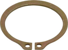 Rotor Clip - 1.65" Groove Diam, 1-3/4" Shaft Diam, Zinc Yellow Dichromate Steel, Snap External Retaining Rings - 0.068" Groove Width, 0.05" Groove Depth, 0.062" Ring Thickness, Grade 1060-1090 - Industrial Tool & Supply