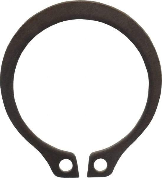 Rotor Clip - 0.588" Groove Diam, 5/8" Shaft Diam, Zinc-Plated Stainless Steel, Snap External Retaining Rings - 0.039" Groove Width, 0.018" Groove Depth, 0.035" Ring Thickness, Grade 15-7 Grade 632 - Industrial Tool & Supply