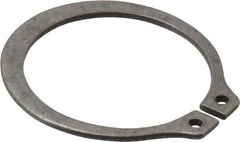 Rotor Clip - 0.821" Groove Diam, 7/8" Shaft Diam, Zinc-Plated Stainless Steel, Snap External Retaining Rings - 0.046" Groove Width, 0.027" Groove Depth, 0.042" Ring Thickness, Grade 15-7 Grade 632 - Industrial Tool & Supply