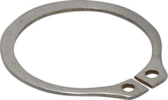 Rotor Clip - 0.94" Groove Diam, 1" Shaft Diam, Zinc-Plated Stainless Steel, Snap External Retaining Rings - 0.046" Groove Width, 0.03" Groove Depth, 0.042" Ring Thickness, Grade 15-7 Grade 632 - Industrial Tool & Supply