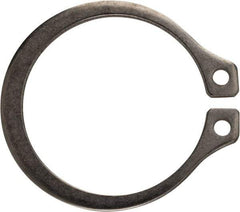Rotor Clip - 1" Groove Diam, 1-1/16" Shaft Diam, Zinc-Plated Stainless Steel, Snap External Retaining Rings - 0.056" Groove Width, 0.032" Groove Depth, 0.05" Ring Thickness, Grade 15-7 Grade 632 - Industrial Tool & Supply