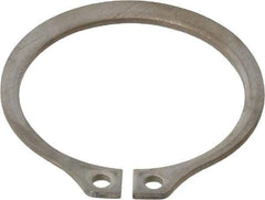 Rotor Clip - 1.118" Groove Diam, 1-3/16" Shaft Diam, Zinc-Plated Stainless Steel, Snap External Retaining Rings - 0.056" Groove Width, 0.035" Groove Depth, 0.05" Ring Thickness, Grade 15-7 Grade 632 - Industrial Tool & Supply