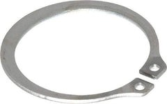 Rotor Clip - 1.176" Groove Diam, 1-1/4" Shaft Diam, Zinc-Plated Stainless Steel, Snap External Retaining Rings - 0.056" Groove Width, 0.037" Groove Depth, 0.05" Ring Thickness, Grade 15-7 Grade 632 - Industrial Tool & Supply