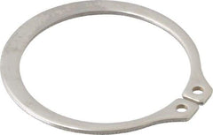 Rotor Clip - 1.232" Groove Diam, 1-5/16" Shaft Diam, Zinc-Plated Stainless Steel, Snap External Retaining Rings - 0.056" Groove Width, 0.04" Groove Depth, 0.05" Ring Thickness, Grade 15-7 Grade 632 - Industrial Tool & Supply