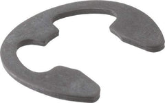 Rotor Clip - 0.396" Groove Diam, 1/2" Shaft Diam, Phosphate Steel, Bowed E Style External Retaining Rings - 0.073" Groove Width, 0.052" Groove Depth, 0.042" Ring Thickness, Grade 1060-1090 - Industrial Tool & Supply