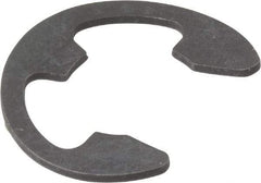 Rotor Clip - 0.485" Groove Diam, 5/8" Shaft Diam, Phosphate Steel, Bowed E Style External Retaining Rings - 0.077" Groove Width, 0.07" Groove Depth, 0.042" Ring Thickness, Grade 1060-1090 - Industrial Tool & Supply