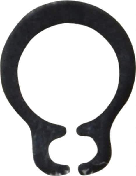 Rotor Clip - 4.8mm Groove Diam, 5mm Shaft Diam, Phosphate & Oil Steel, Snap External Retaining Rings - 0.7mm Groove Width, 0.1mm Groove Depth, 0.6mm Ring Thickness, Grade 1060-1090 - Industrial Tool & Supply