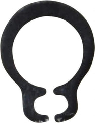 Rotor Clip - 4.8mm Groove Diam, 5mm Shaft Diam, Phosphate & Oil Steel, Snap External Retaining Rings - 0.7mm Groove Width, 0.1mm Groove Depth, 0.6mm Ring Thickness, Grade 1060-1090 - Industrial Tool & Supply