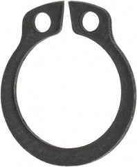 Rotor Clip - 11.5mm Groove Diam, 12mm Shaft Diam, Phosphate & Oil Steel, Snap External Retaining Rings - 1.1mm Groove Width, 0.25mm Groove Depth, 1mm Ring Thickness, Grade 1060-1090 - Industrial Tool & Supply