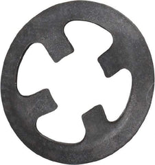 Rotor Clip - 5/32" Shaft Diam, Phosphate Steel, Self Locking External Retaining Rings - 0.01" Ring Thickness, Grade 1060-1090 - Industrial Tool & Supply